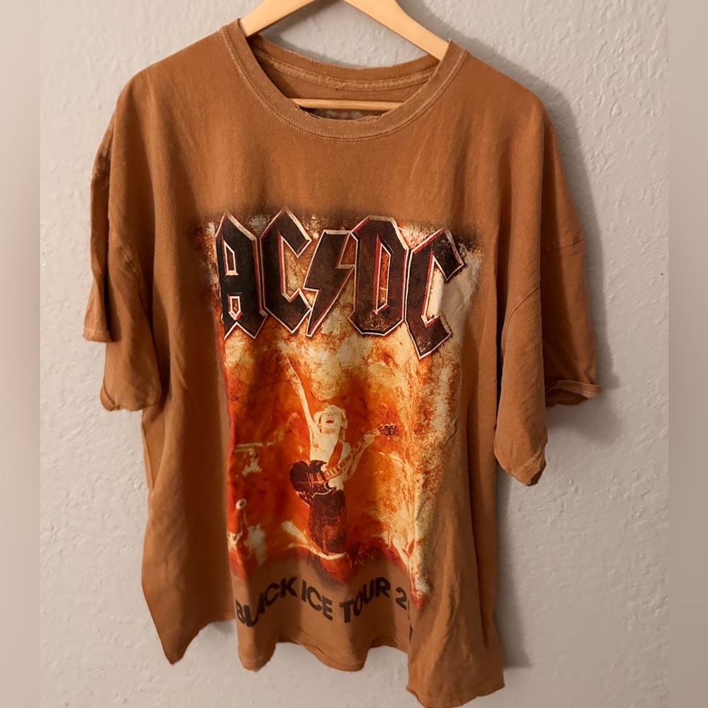 Oversized AC/DC Tee 100% Cotton